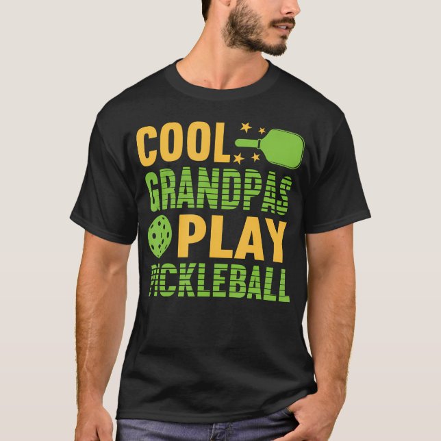 Pickle Ball Cool Großväter spielen Pickleball Pick T-Shirt (Vorderseite)