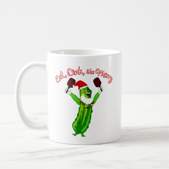 Pickle Ball Geschenk Weihnachten Pickleball Weihna Kaffeetasse (Links)
