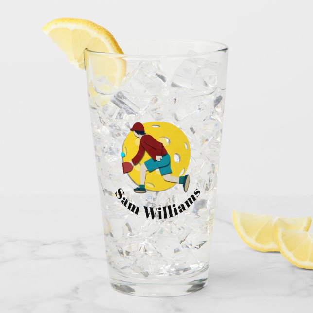 Pickle Ball Glas (Vorderseite Ice)