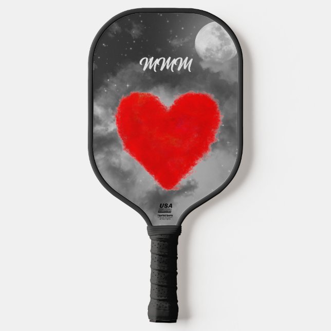 PICKLE BALL PADDLE CUSTOM DESIGN VINTAGE ANGEL (Rückseite)