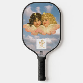 PICKLE BALL PADDLE CUSTOM DESIGN VINTAGE ANGEL