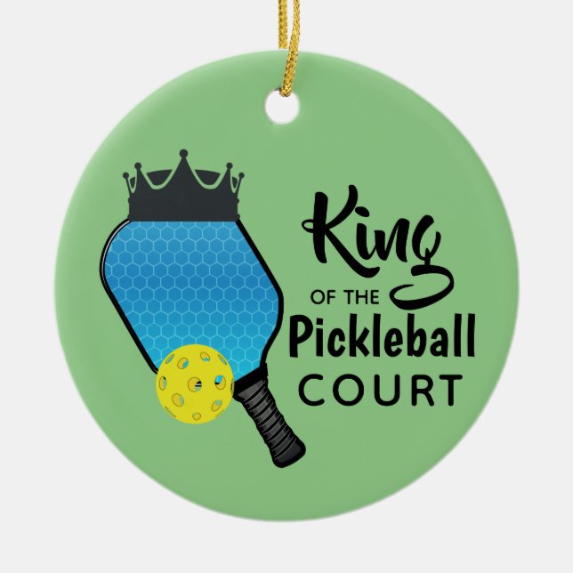 Pickle Ball Pickleball Design Keramik Ornament (Vorne)