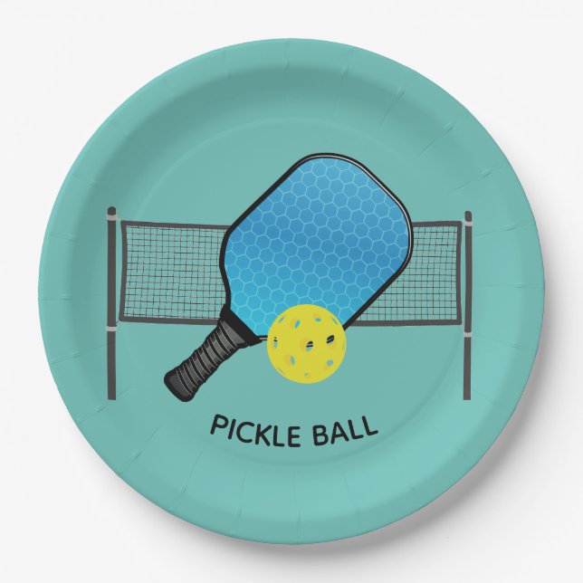 Pickle Ball Pickleball Design Paper Teller (Vorderseite)