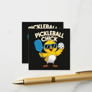Pickle Ball Pickleball Huhn Begleitkarte