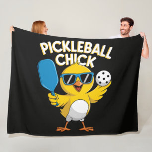 Pickle Ball Pickleball Huhn Fleecedecke