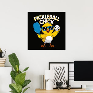 Pickle Ball Pickleball Huhn Poster
