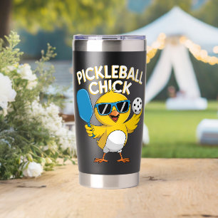 Pickle Ball Pickleball Huhn Thermobecher