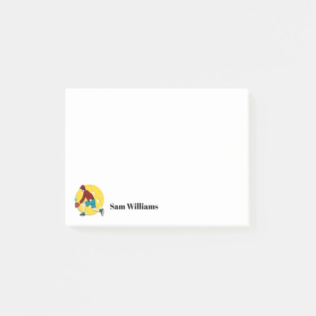 Pickle Ball Post-it Klebezettel (Vorderseite)