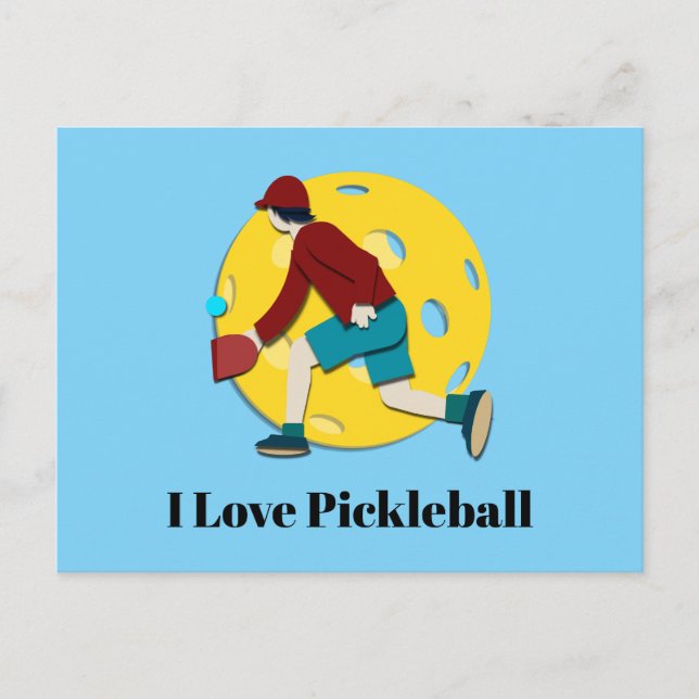 Pickle Ball Postkarte (Vorderseite)