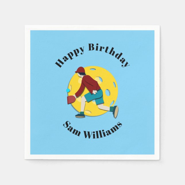 Pickle Ball Serviette (Vorderseite)