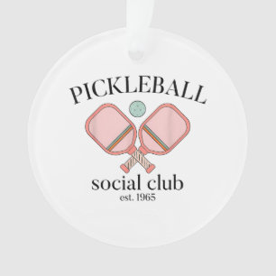 Pickle Ball Social Club EST 1965 Männer Frauen Ornament