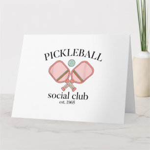 Pickle Ball Social Club EST 1965 Männer FrauenPick Karte