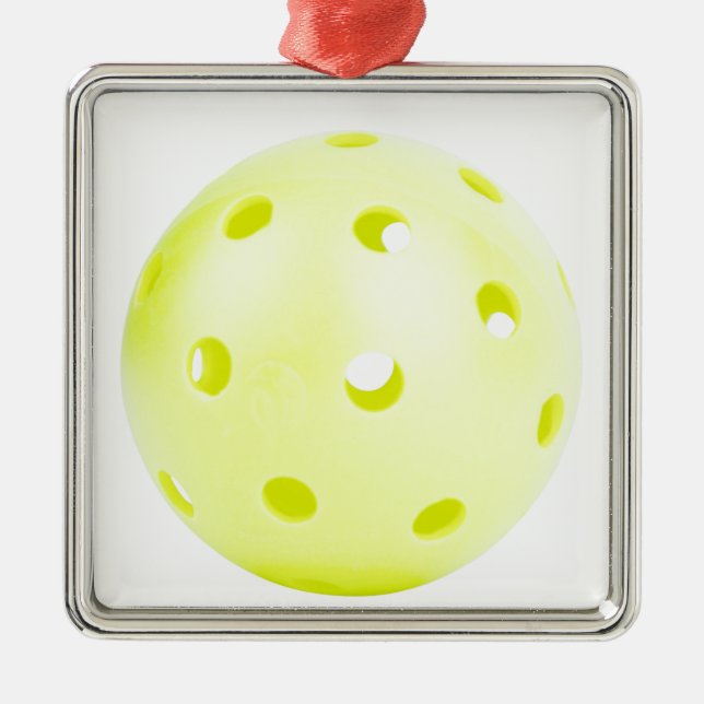 Pickle BAll Yellow Ornament Aus Metall (Vorne)