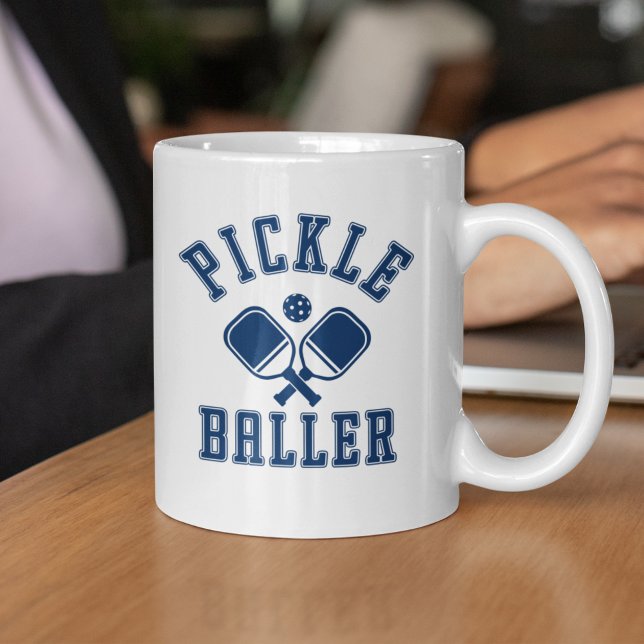 Pickle Baller Funny Pickleball Kaffeetasse (Von Creator hochgeladen)