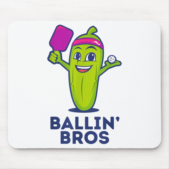 Pickle Ballin’ Bros - Geschenke Freunde, Brüder od Mousepad (Vorne)