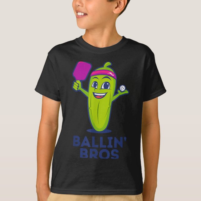Pickle Ballin’ Bros - Geschenke Freunde, Brüder od T-Shirt (Vorderseite)