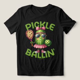 Pickle Ballin T - Shirt für das Frauen-Pickle-Ball