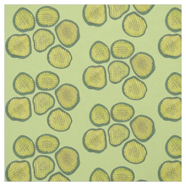 Pickle Chips Green Kosher Dill Pickle Feinschmecke Stoff (Muster)