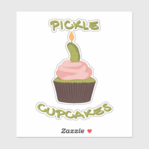 PICKLE CUPCAKS AUFKLEBER