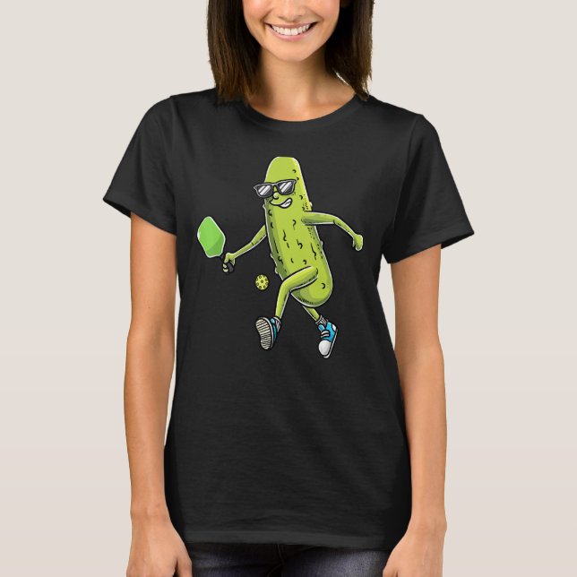 Pickle Dill Pickleball Player T-Shirt (Vorderseite)
