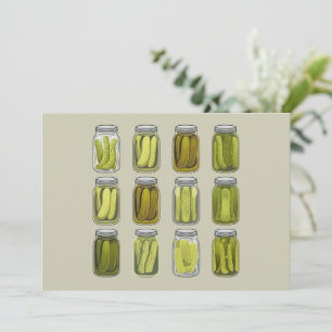 Pickle-Enthusiast Vintage-Dosen-Gurken Glas Weihna Feiertagskarte