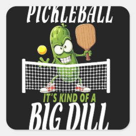 Pickle, es ist ein ziemlich großes, trockenes, lus quadratischer aufkleber