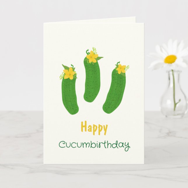 Pickle & Fresh Collection Birthday Karte (Kleine Pflanze)