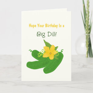 Pickle & Fresh Collection Geburtstag Karte