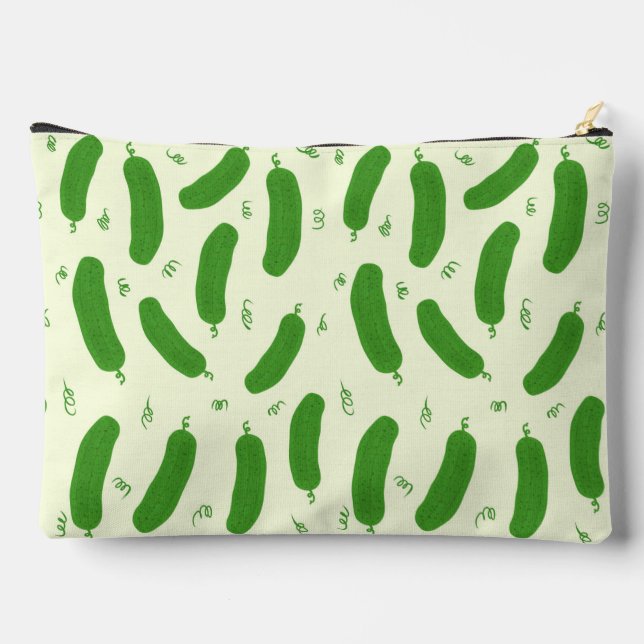 Pickle & Fresh Collection gemustert Zubehörtasche (Rückseite)