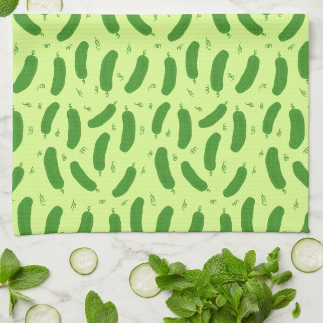 Pickle & Fresh Collection patterned Geschirrtuch (Gefaltet)
