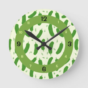 Pickle & Fresh Kollektion Runde Wanduhr