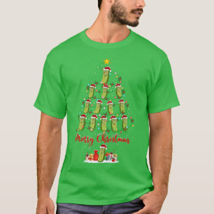 Pickle Fruit Lover Matching Santa Pickle Weihnacht T-Shirt