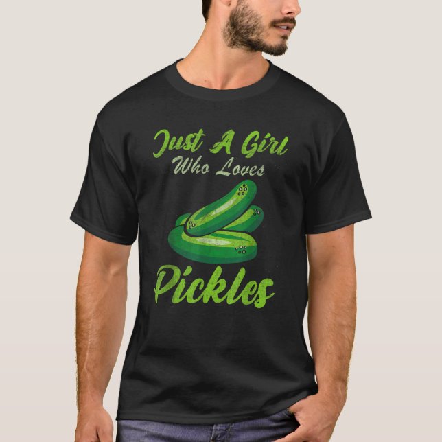 Pickle  Girl Woman Women Cucumber Cornichons T-Shirt (Vorderseite)