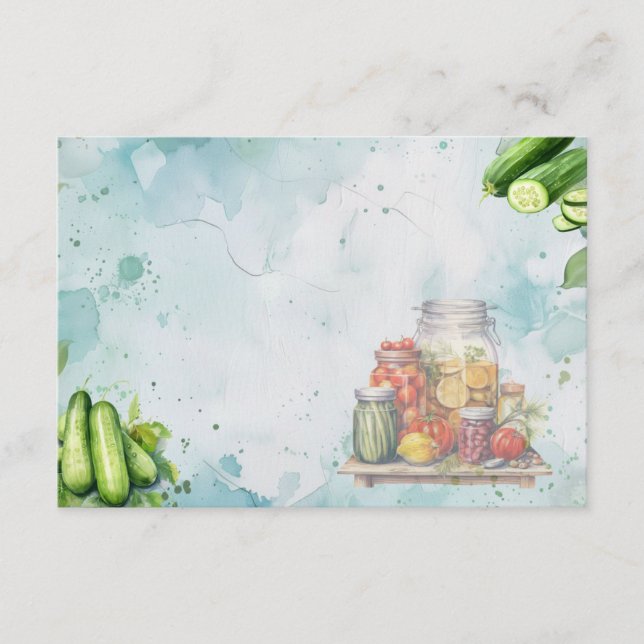 Pickle Jar Blank Recicard Begleitkarte (Vorderseite)