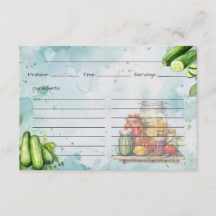 Pickle Jar Rezept Card Begleitkarte