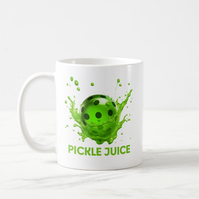 Pickle Juice-Tasse für den Pickle Ball Player Kaffeetasse (Links)