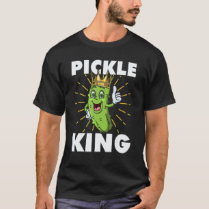 Pickle King Veggie Essen Vegan Vegetarischer Tag T-Shirt
