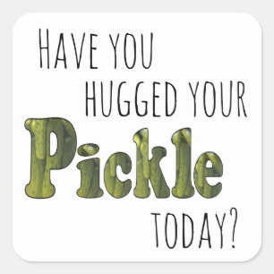 Pickle-Knuddler Quadratischer Aufkleber
