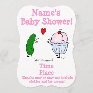 Pickle Lieben Ice Cream Babydusche Einladung