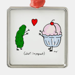 Pickle Lieben Ice Creme Ornament Aus Metall