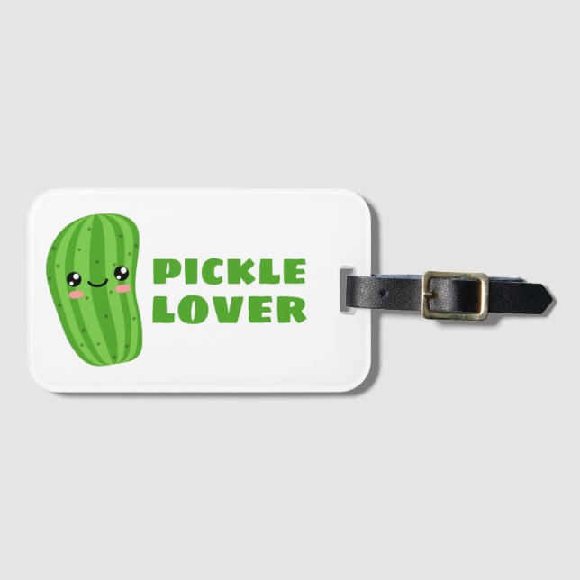 Pickle Lover Gepäckanhänger (Vorderseite (Horizontal))