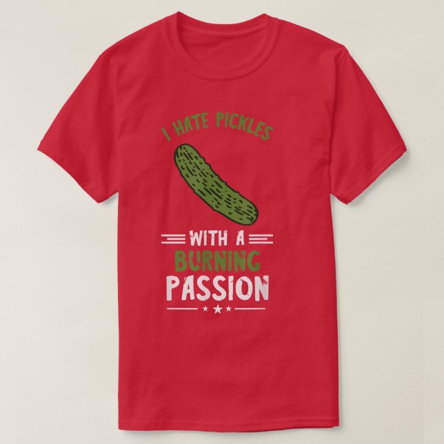 Pickle Lover I Hasse Pickles Vegetarisches Veganes T-Shirt (Design vorne)