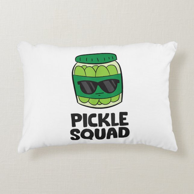 Pickle Lover Team Pickles Funny Pickle Squad Dekokissen (Vorderseite)