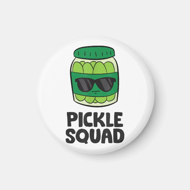 Pickle Lover Team Pickles Funny Pickle Squad Magnet (Vorne)