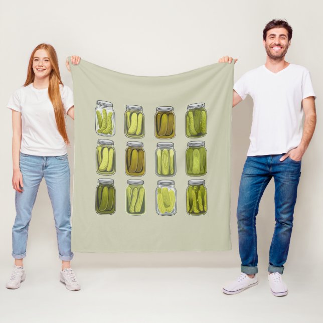 Pickle Lover Vintag Dosen Pickles Jar Weihnachten Fleecedecke (Beispiel)