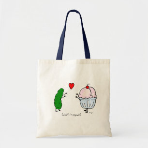 Pickle Loves Ice Cream Tote Bag Tragetasche