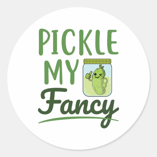 Pickle meine Extravaganten Pickles Lover Niedlich  Runder Aufkleber (Vorderseite)