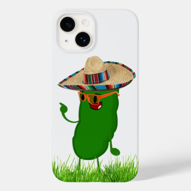 Pickle mit mexikanischem Sombrero Case-Mate iPhone Hülle (Rückseite)