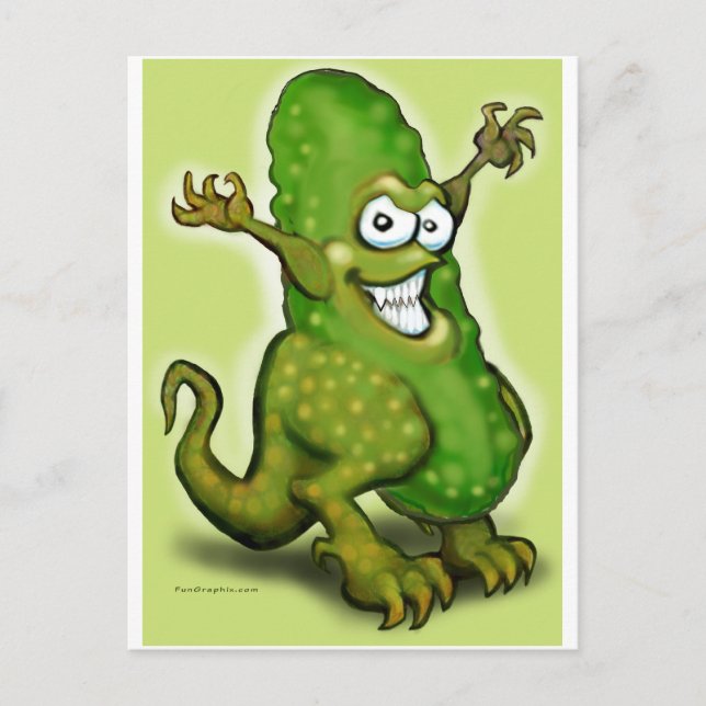 Pickle Monster Postkarte (Vorderseite)