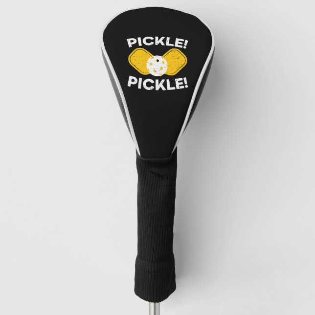 Pickle Pickle Paddle Sport Coach Pickleball Player Golf Headcover (Vorderseite)
